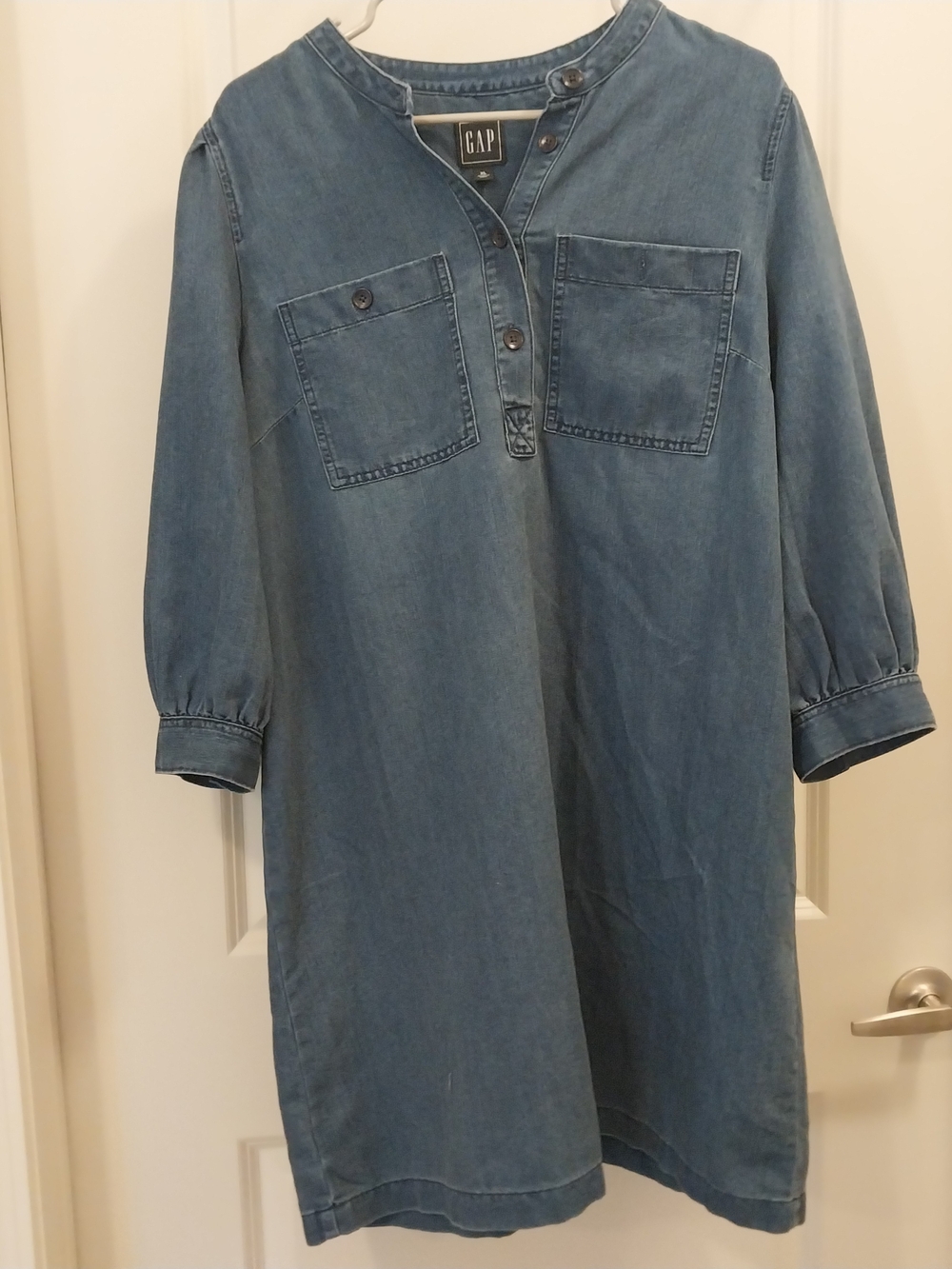 GAP Denim Tunic Dress in Medium Blue